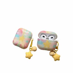 Korean Ins Colorful Star Charm AirPods Case