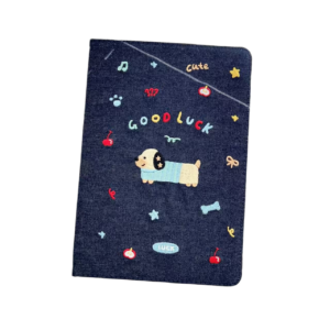 Book-style Embroidered Dachshund Tablet Case
