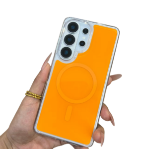 Samsung Galaxy Ultra Clear Mirror Magnetic Case - 2 in 1 Shockproof Wireless Charging Cover