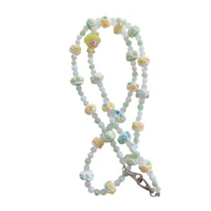 Exquisite Macaron Color Candy Crystal Wrist Phone Strap