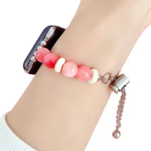 Premium Heart Ceramic Beads Apple Watch Band