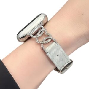 Trendy Hot Selling Vintage Heart Hollow Rhinestone Apple Watch Band