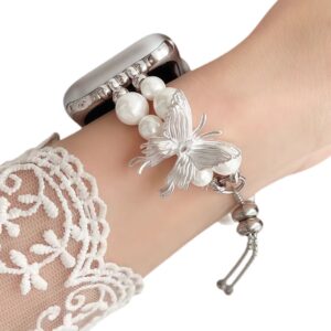 Fashion Hot Selling Butterfly Pearl Drawstring Watch Band