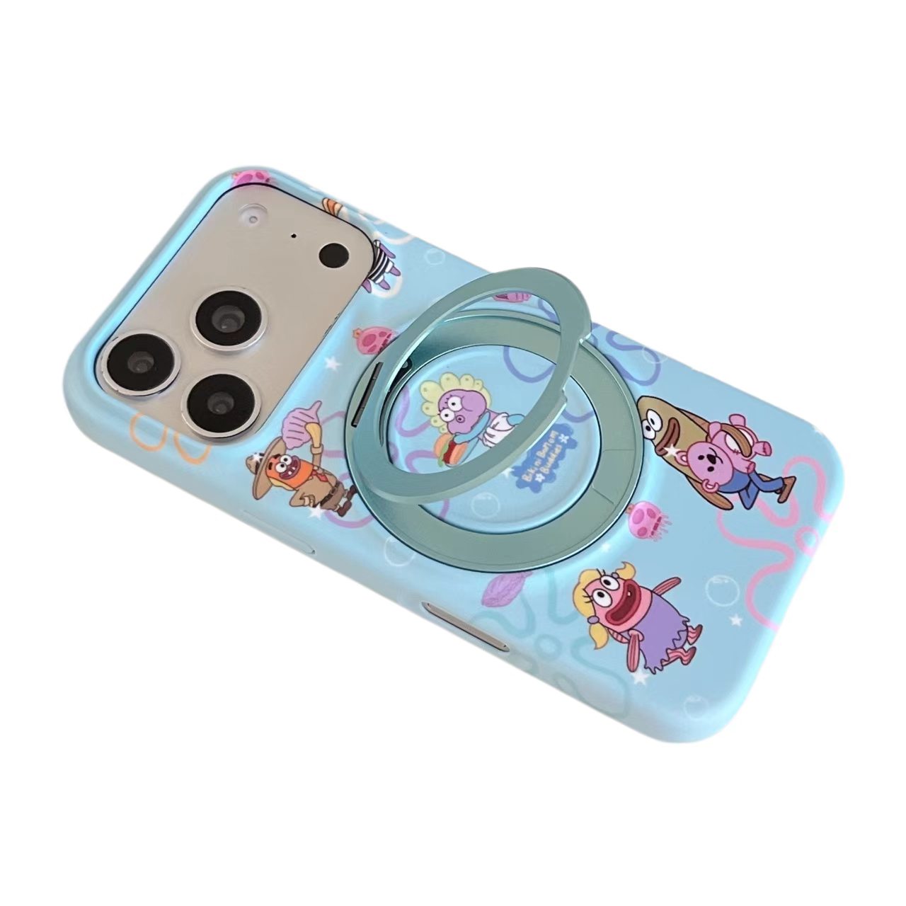SpongeBob Bikini Bottom 360° Kickstand IMD Film Case For iPhone - Image 2