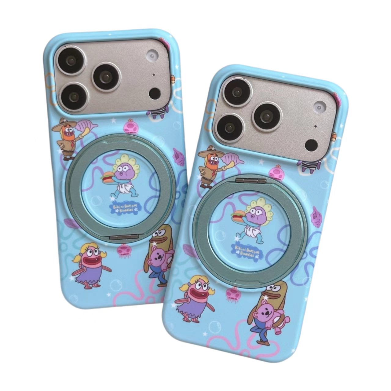 SpongeBob Bikini Bottom 360° Kickstand IMD Film Case For iPhone - Image 3