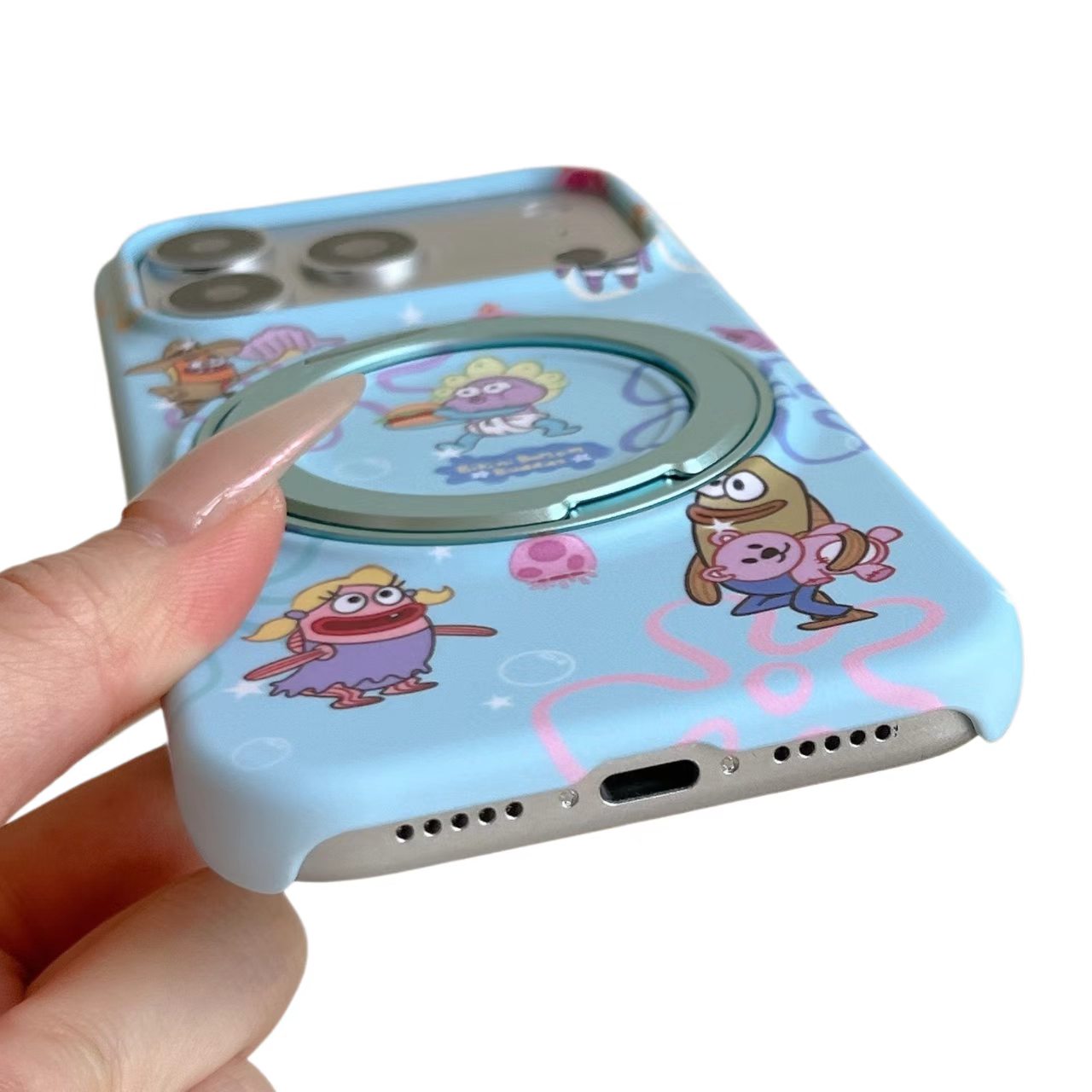 SpongeBob Bikini Bottom 360° Kickstand IMD Film Case For iPhone - Image 5