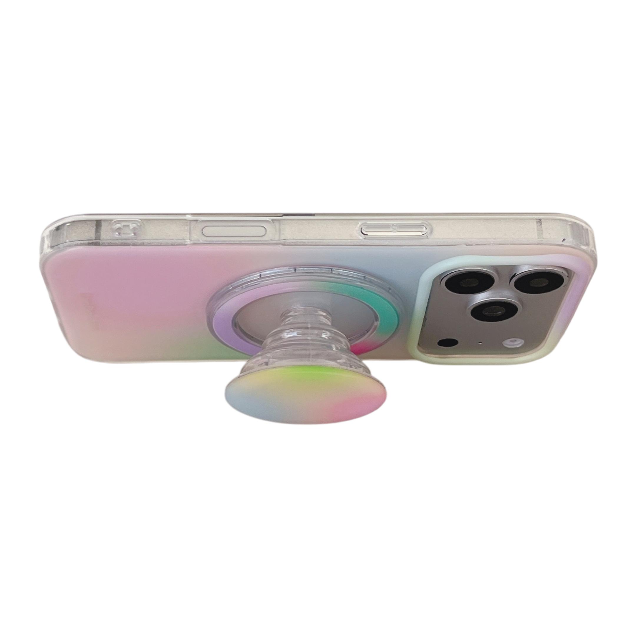 New Ins Summer Macaron Candy Color Contrast Magnetic Phone Case for iPhone with Stand - Image 2