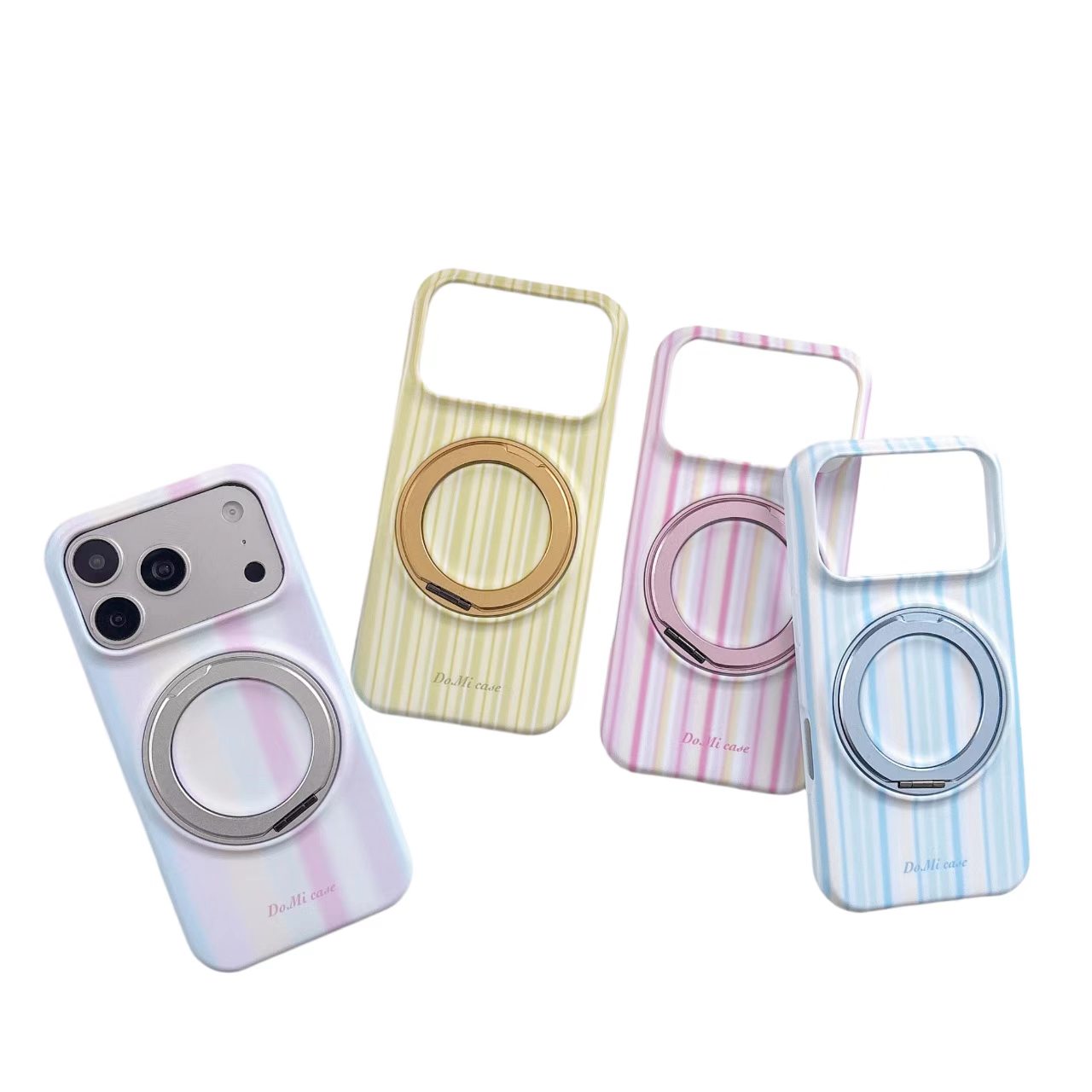 Vertical Stripe 360° All-Round Anti-Drop Protective Case Compatible with All iPhone Models - Image 5