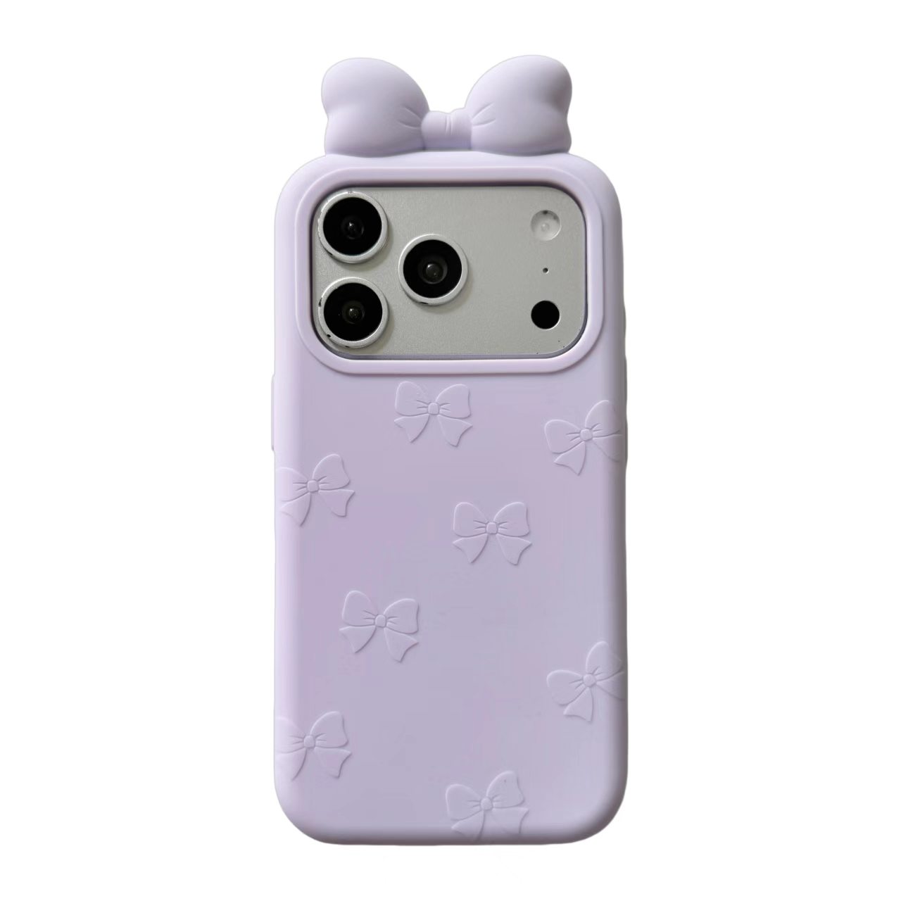 New Creative 3D Bowknot Cute Couple Shockproof Phone Case for iPhone - Image 2