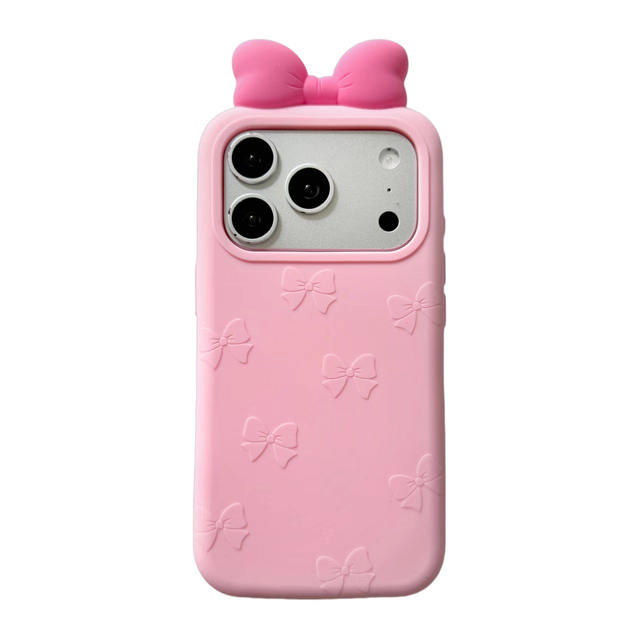 New Creative 3D Bowknot Cute Couple Shockproof Phone Case for iPhone - Image 4