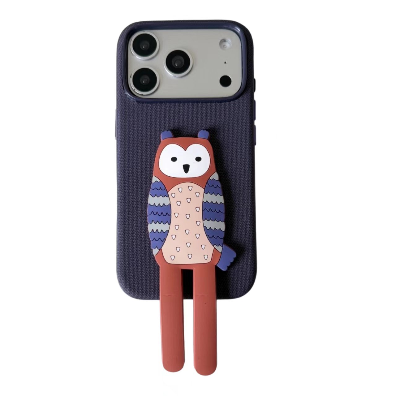 Cute Creative Cartoon Animal Tech‑Fabric Stand Phone Case for iPhone - Image 7