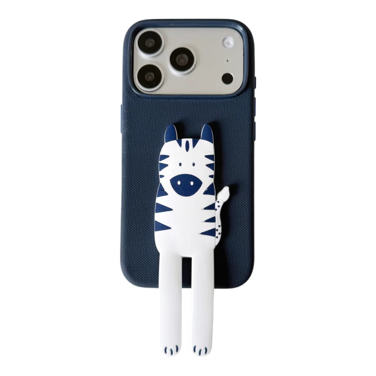 Cute Creative Cartoon Animal Tech‑Fabric Stand Phone Case for iPhone - Image 8