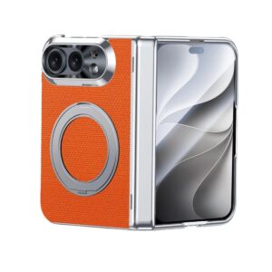 New Luxury Leather 360° Rotating Magnetic Kickstand Shockproof Phone Case for iPhone Duo