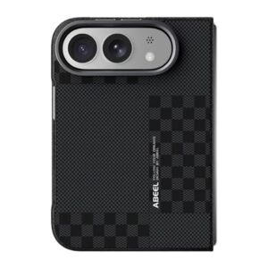 Case for iPhone Ultra 6D Embossed Magsafe Magnetic Case with Hidden Foldable Kickstand