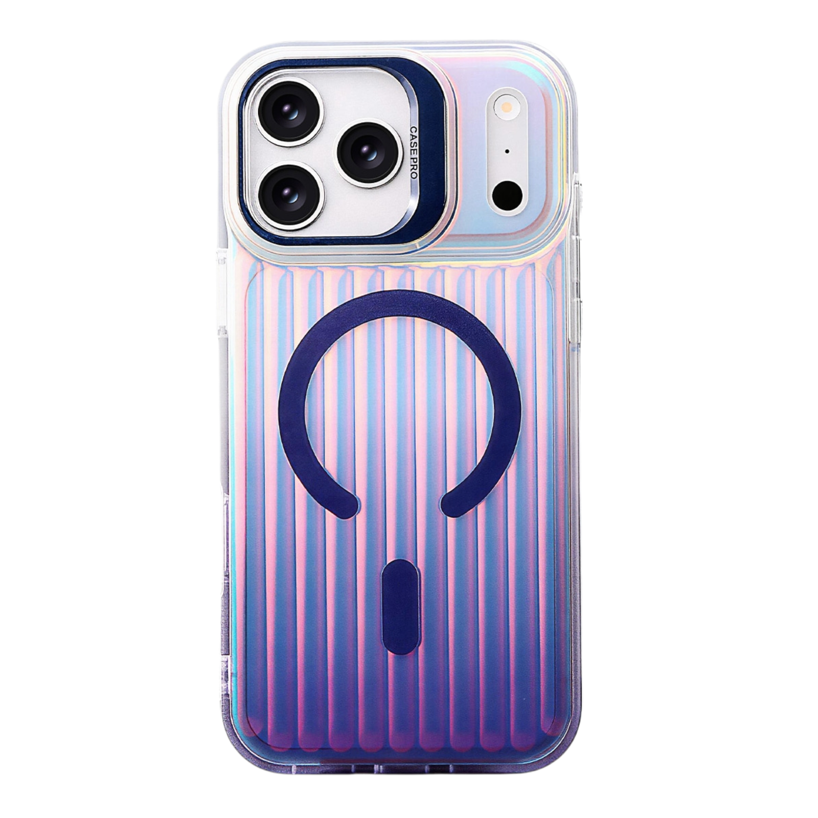 Ultra Slim Transparent Matte Corrugated MagSafe Case with Camera Kickstand for iPhone 18 - Image 2