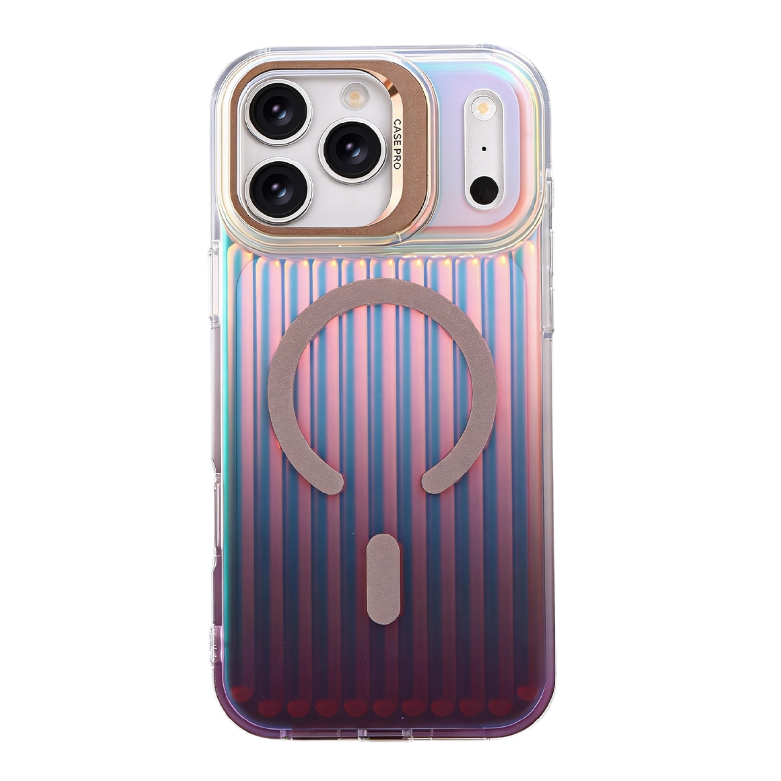 Ultra Slim Transparent Matte Corrugated MagSafe Case with Camera Kickstand for iPhone 18 - Image 4